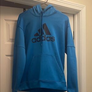 Adidas Men's Light Blue Hoodie